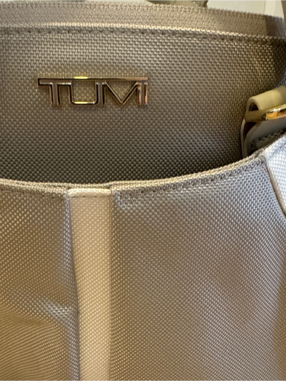 Tumi Beige and White Tennis Raquet Backpack - Picture 2 of 11
